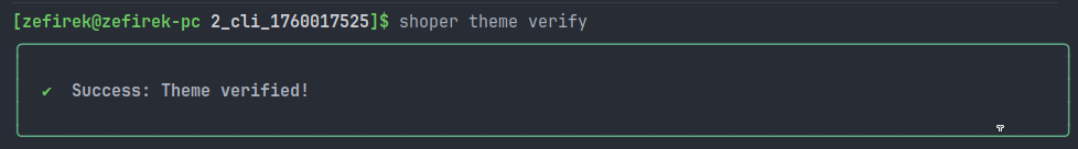 Theme verify success